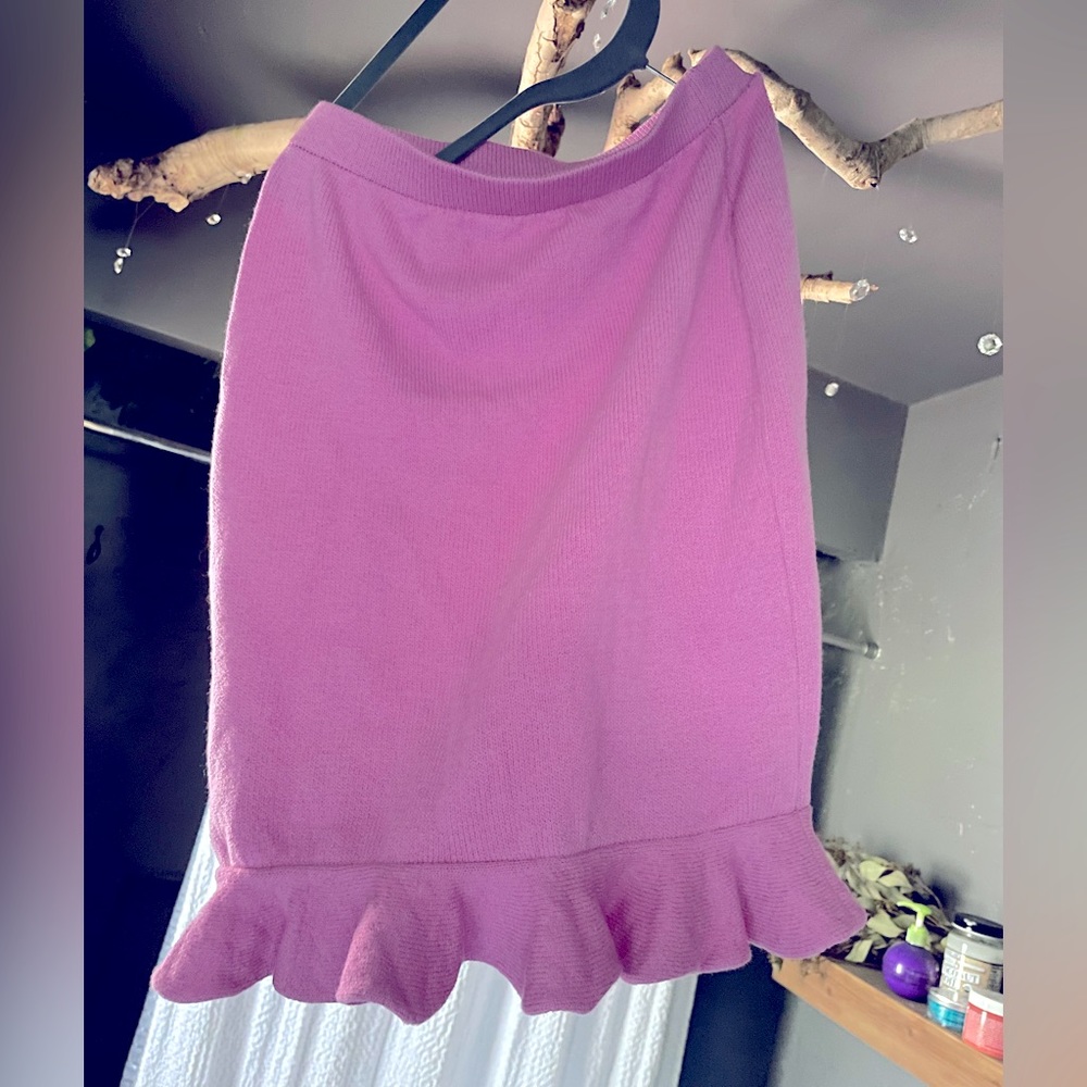 St. John’s bright wool pink skirt